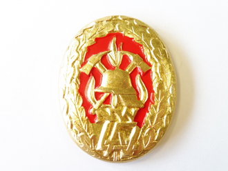 Nordrhein Westfalen, Feuerwehr Leistungsabzeichen in  Gold/Rot  ( 1980-2002 )    NUR FÜR SAMMLERZWECKE