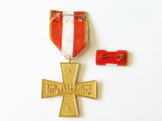 Schleswig Holstein, Brandschutz Ehrenzeichen in Gold ( seit 1967 ),Mit Bandspange, Im Etui. NUR FÜR SAMMLERZWECKE