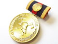 DDR Feuerwehr Medaille für treue Dienste in der freiwilligen Feuerwehr in Gold