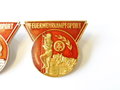 DDR Feuerwehr  Satz Feuerwehrkampfsport Abzeichen in Bronze, Silber und Gold
