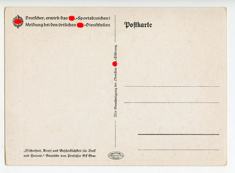 Ansichtskarte SA " Sicherheit, Kraft und Geschicklichkeit für Volk und Heimat"