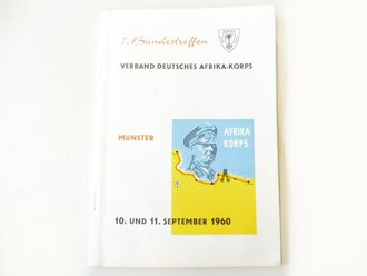 Nachkrieg, Festschrift zum 7. Bundestreffen des Verband Deutsches Afrika Korps im Münster 1960