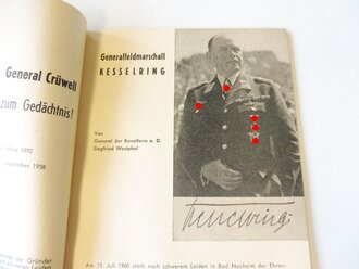 Nachkrieg, Festschrift zum 7. Bundestreffen des Verband Deutsches Afrika Korps im Münster 1960