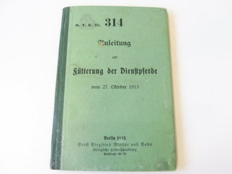 Anleitung Fütterung der Dienstpferde 1913, 36...