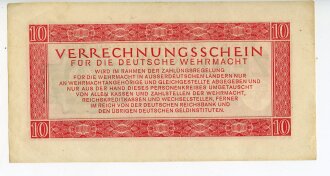 Zehn Reichsmark, Verrechnungsschein für die deutsche...