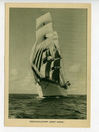 Ansichtskarte Segelschulschiff " Horst Wessel"