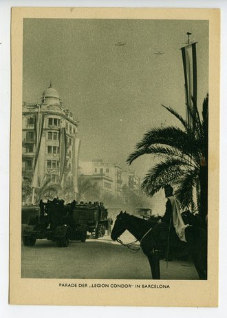 Ansichtskarte Parade der Legion Condor in Barcelona