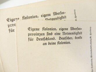 8 Ansichtskarten "Von deutscher Arbeit in Deutsch- Ostafrika"