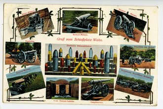 1. Weltkrieg, Ansichtskarte Gruß vom Schießplatz Wahn