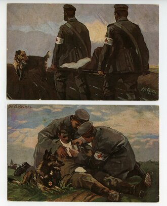 1. Weltkrieg, 2 Ansichtskarten