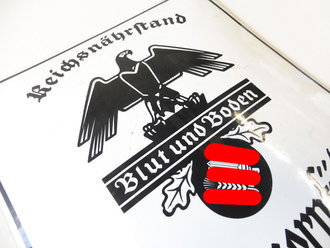 Emailleschild Ortsbauernführer des Reichsnährstand, guter Zustand, Maße  35 x 40 cm. ES Handelt sich hier um eine Top KOPIE / REPRODUCTION