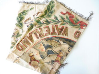 1870/71 Fahne des Kriegerverein Leimersdorf . Dekoratives Stück, Maße 120 x 140cm