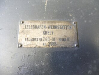 Kleines optisches Signalgerät ZG6 ( Lichtmorsegerät) Polnisches Beutestück, bei der Wehrmacht verausgabt. Funktion nicht geprüft
