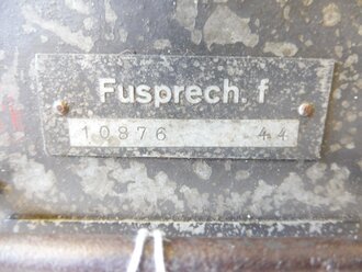 Funksprechgerät f ( Fusprech f. ) datiert 1944. Bordfunkgerät in Panzerspähwagen. Originallack, Funktion nicht geprüft