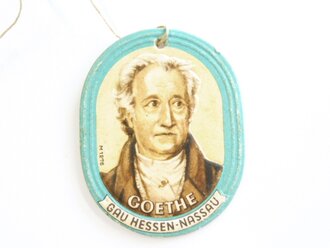 Winterhilfswerk Pappabzeichen "Berühmte Männer, Goethe"