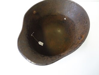 1.Weltkrieg Stahlhelmglocke, Originallack, Glockengröße 68