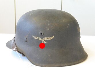 Luftwaffe, Stahlhelm M42, original zusammengehöriges...