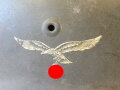 Luftwaffe, Stahlhelm M42, original zusammengehöriges Stück, in allen Teilen original