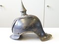 Preussen, Helm für Jäger zu Pferd, Hersteller Bing 1916. Der rechte Splint am Adler lose