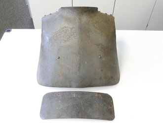 1. Weltkrieg, Grabenpanzer mit einer Platte. Originallack