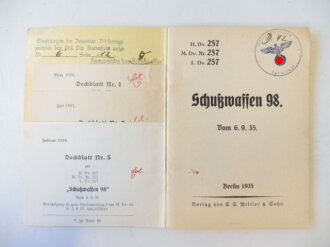 H.Dv. 257 " Schußwaffen 98" vom 6.9.35....