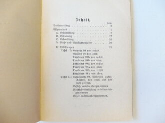 H.Dv. 257 " Schußwaffen 98" vom 6.9.35. Kleinformat, 30 Seiten plus Anlagen