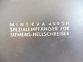 Allwellenempfänger Minerva 499 SH.Empfänger für Hellschreibe. Originallack, Funktion nicht geprüft. Versand nur innerhalb Europas möglich. NO SHIPPING OVERSEAS