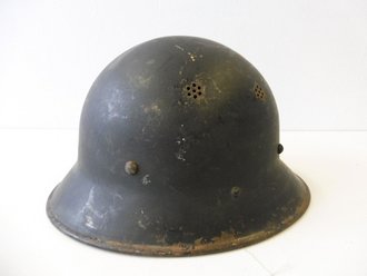 Tschechoslowakei, Stahlhelm 2. Weltkrieg Zivilschutz, Originallack