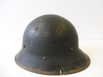 Tschechoslowakei, Stahlhelm 2. Weltkrieg Zivilschutz, Originallack