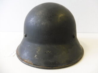 Tschechoslowakei, Stahlhelm 2. Weltkrieg Zivilschutz, Originallack