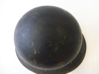 Tschechoslowakei, Stahlhelm 2. Weltkrieg Zivilschutz, Originallack