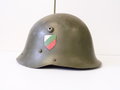 Bulgarien Stahlhelm M36C , Originallack, so bis in die 80iger Jahre getragen