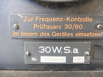 30 Watt Sender a datiert 1944 ( Panzerfunk ) Originallack, Funktion nicht geprüft