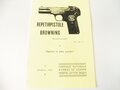 REPRODUKTION, Repetirrpistole Browning, Maße A5, 16 Seiten