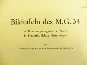 REPRODUKTION, Bildtafeln des M.G. 34, Maße A5, 11 Seiten