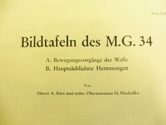 REPRODUKTION, Bildtafeln des M.G. 34, Maße A5, 11...