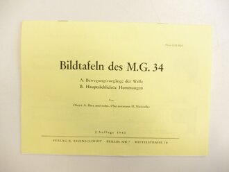 REPRODUKTION, Bildtafeln des M.G. 34, Maße A5, 11 Seiten