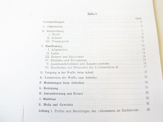 REPRODUKTION, D 191/1, Gewehr 41- Bechreibung, Handhabung und Behandlung