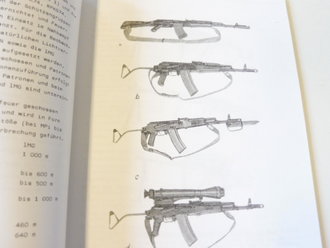 REPRODUKTION, A 050/1/721, 5,45 mm Maschinenpistole AK 74 und leichtes Maschinengewehr RPK 74, Kopie von 96 Seiten