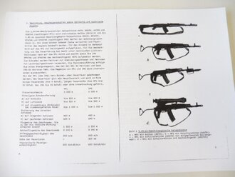 REPRODUKTION, A 050/1/721, 5,45 mm Maschinenpistole AK 74 und leichtes Maschinengewehr RPK 74, Kopie von 96 Seiten