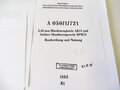 REPRODUKTION, A 050/1/721, 5,45 mm Maschinenpistole AK 74 und leichtes Maschinengewehr RPK 74, Kopie von 96 Seiten