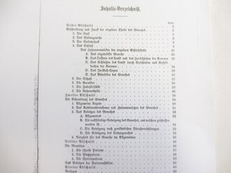 REPRODUKTION, Instruction über das Infanterie-Gewehr M/71 und dessen Munition, Kopie von 40 Seiten