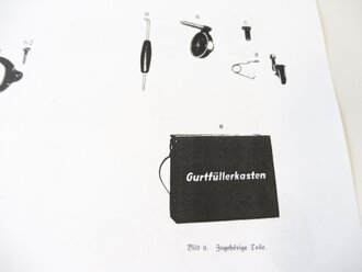 REPRODUKTION, Gurtfüller 16, Beschreibung und Gebrauchsanweisung, Kopie von 16 Seiten + Anlagen