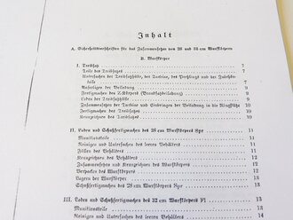 REPRODUKTION, D444/2839, Die Munition des 28/32 cm Nebelwerfers 41, schweren Wurfrahmens 40 am gep Zgkw, schweren Wurfgeräts 40 und schweren Wurfgeräts 41, vom 1.1.1943, Kopie von 27 Seiten + Anlagen