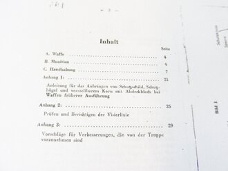 REPRODUKTION, D1864/1, Panzerschreck, 8,8 cm R PzB 54 mit 8,8 R PzBGr 4322, Gebrauchsanleitung vom 7.6.1944, Kopie von 31 Seiten