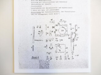 REPRODUKTION, Vorläufige Anweisung für den 8,8 cm R-Werfer 43 (RW43), Kopie von 18 Seiten