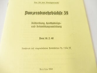 REPRODUKTION, D112/1, Panzerabwehrbüchse 39,...