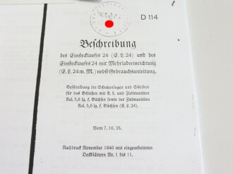 REPRODUKTION, D114, Beschreibung des Einstecklaufes 24...