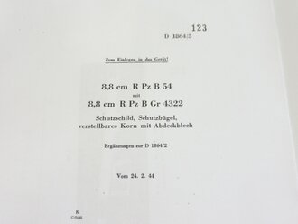 REPRODUKTION, D 1864/5, 8,8 cm R Pz B 54 mit 8,8 cm R Pz...