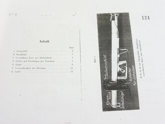 REPRODUKTION, D 1864/5, 8,8 cm R Pz B 54 mit 8,8 cm R Pz B Gr 4322 Schutzschild, Schutzbügel, verstellbares Korn mit Abdeckblech, vom 24.2.1944, Kopie von 14 Seiten